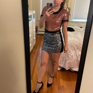 French Connection Sequin Mini Dress